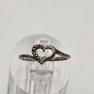 Kay Jewelers Star Ring Platina 4 & Diamomd Heart Ring (6.75)